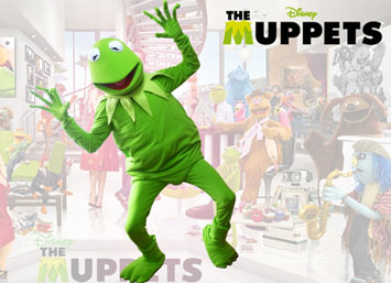 Muppets rana rene personajes en medellin
