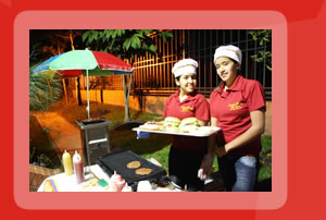 Maquinas de alimentos, perros calientes, hamburguesas y bebidas para eventos.