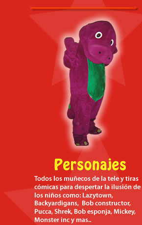 Fiestas infantiles, decoracion, alimentos y bebidas,personajes, titeres gigantes, payasos y magos.
