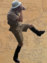 Personaje Explorador en cumpleaños y fiestas