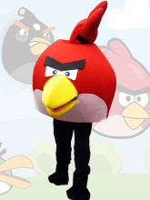 Personaje Angry Birds Red en cumpleaños para niños
