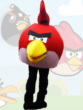 Personaje Angry Birds Red en eventos infantiles