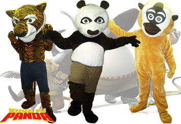 Personajes Kung-Fu Panda en sus Fiestas infantiles