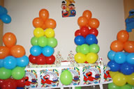 Columnas en globos