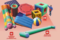Gimnasio inflable 5 a 12 piezas